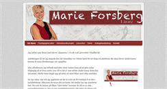 Desktop Screenshot of marieforsberg.se